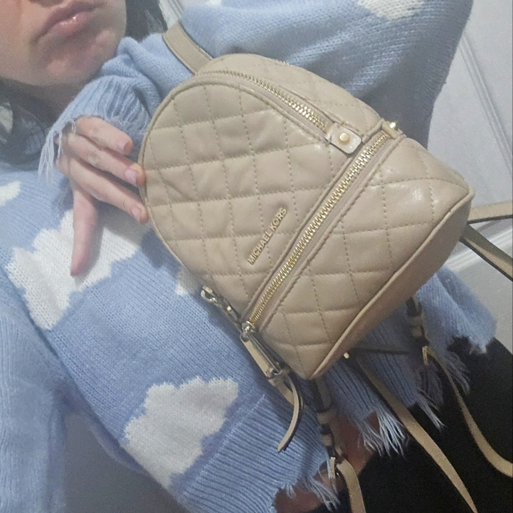 Y2K Vintage!! Michael Kors Cream Quilted Women's Bag.. Most Loved! Personal Fave
